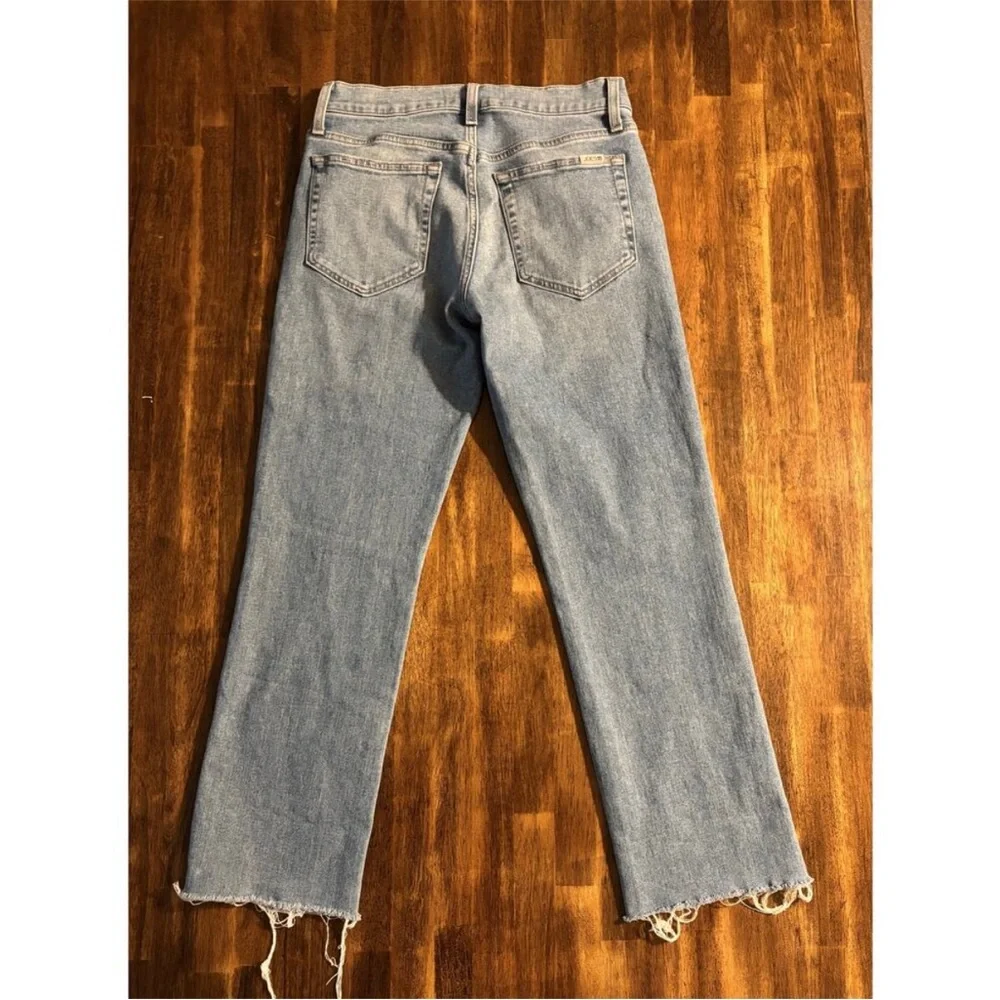 Joe’s Jeans Women’s 28 x 27 Straight‎ Crop Blue Cotton Denim Raw Hem